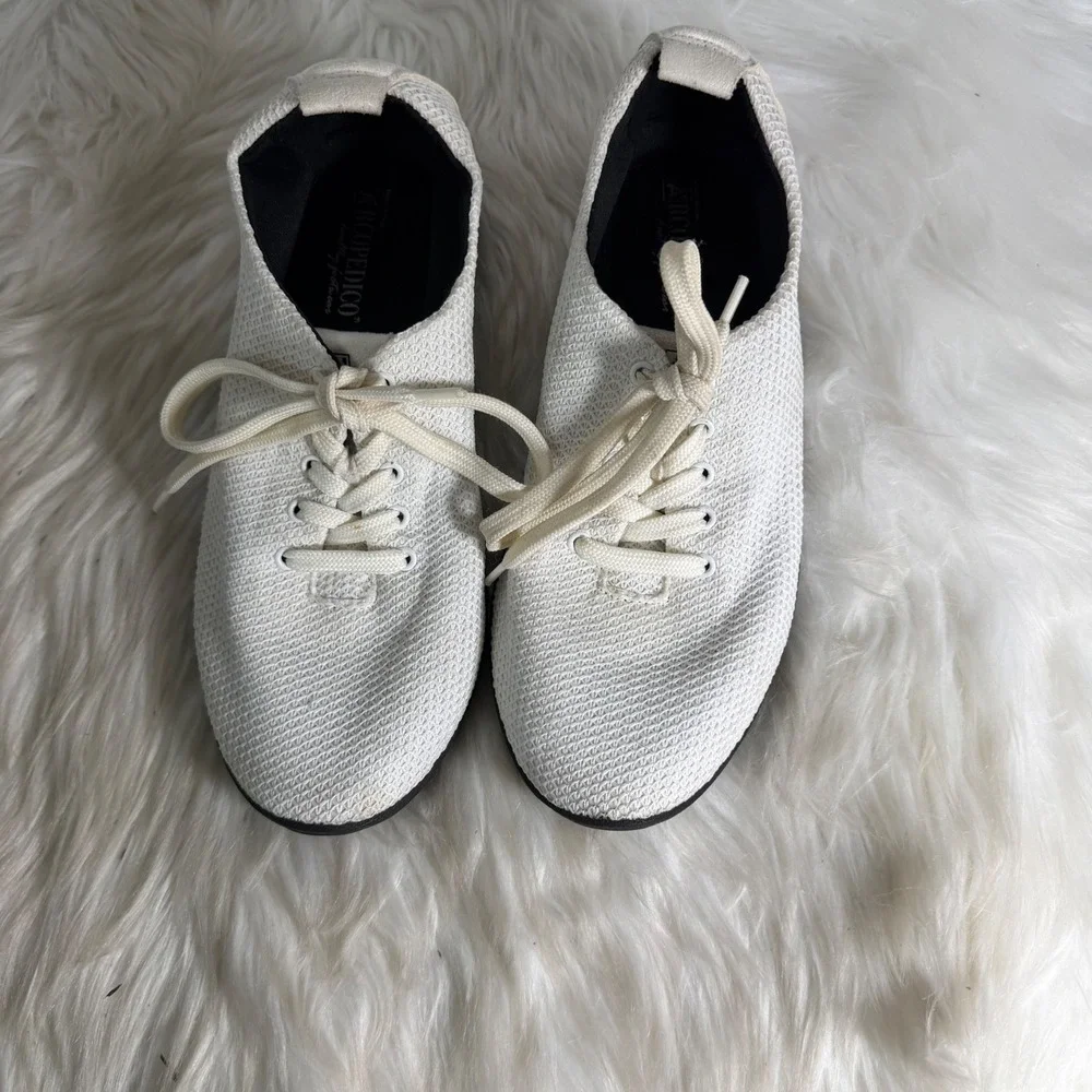 Arcopedico LS Knit Net 3 Oxford White Lace‎ Up Comfort Walking Shoes Womens 40